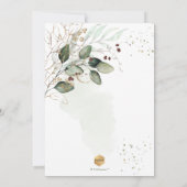 PixDezines H2 Rustisch tandvlees Eucalyptus Baptis Kaart (Achterkant)