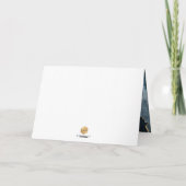 PixDezines H2 Slate Blue Agate Mitzvah ✡ Bedankt Kaart (Achterkant)