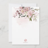 PixDezines H2 Stof Roos Floral Vrijgezellenfeest Save The Date (Achterkant)