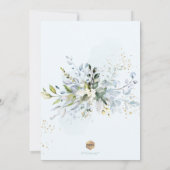 PixDezines H2 Stofblauw Eucalyptus Doop Kaart (Achterkant)