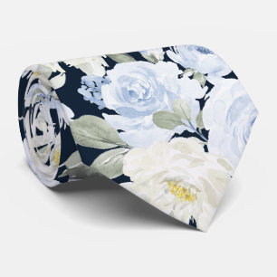 PixDezines H2 Stofblauwe rozen DIY-achtergrond Stropdas