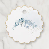 PixDezines H2 Stoffelijk Blauw Gom Eucalyptus Doop Bedankjes Labels (Achterkant)