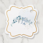 PixDezines H2 Stoffelijk Blauw Gom Eucalyptus Doop Bedankjes Labels (Achterkant)