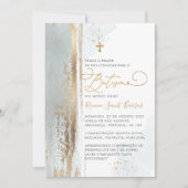 PixDezines H2 Stusty Blue Batismo Kaart (Voorkant)