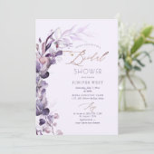 PixDezines H2 Stusty Paarse Eucalyptus Kaart (Staand voorkant)