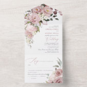 PixDezines H2 Stusty Roos Flowers All In One Uitnodiging (Binnen)