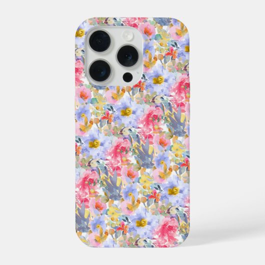 PixDezines H2 Summer Flowers Bright Hues iPhone Hoesje (Achterkant)