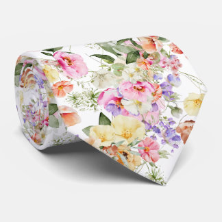 PixDezines H2 Summer Garden Flowers Stropdas