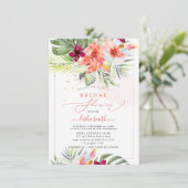 PixDezines H2 Tropisch Paradijs Bruidsdouche Kaart (Staand voorkant)