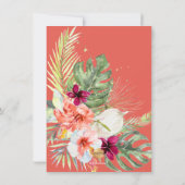 PixDezines H2 Tropisch Paradijs Bruidsdouche Kaart (Achterkant)