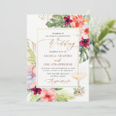 PixDezines H2 Tropisch paradise Brunch Bubble Kaart (Staand voorkant)