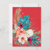 PixDezines H2 Tropisch Paradise Luau Afstuderen in Kaart (Achterkant)