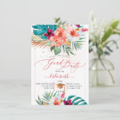 PixDezines H2 Tropisch Paradise Luau Afstuderen in Kaart (Staand voorkant)