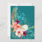 PixDezines H2 Tropisch Paradise Luau Afstuderen in Kaart (Achterkant)