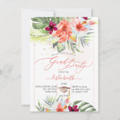 PixDezines H2 Tropisch Paradise Luau Afstuderen Kaart (Voorkant)