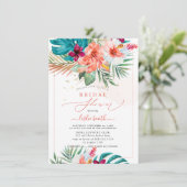 PixDezines H2 Tropisch paradise Vrijgezellenfeest  Kaart (Staand voorkant)