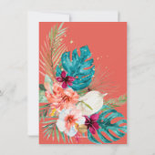 PixDezines H2 Tropisch paradise Vrijgezellenfeest  Kaart (Achterkant)