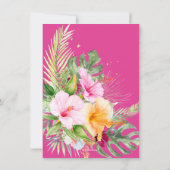 PixDezines H2 Tropisch paradise Vrijgezellenfeest Kaart (Achterkant)