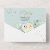 PixDezines H2 White Peonies Anemone All In One Uitnodiging (Achterkant)