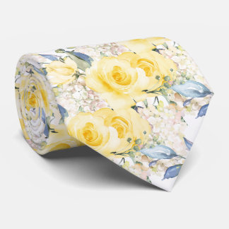 PixDezines H2 Zomer Gele Rozen Crm Hortensia Stropdas