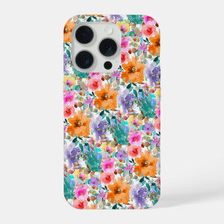 PixDezines H2 Zomerbloemen Fel Kleuren iPhone 15 Pro Case
