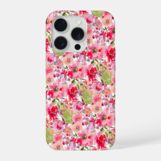 PixDezines H2 Zomerbloemen Helder Kleuren iPhone 15 Pro Case