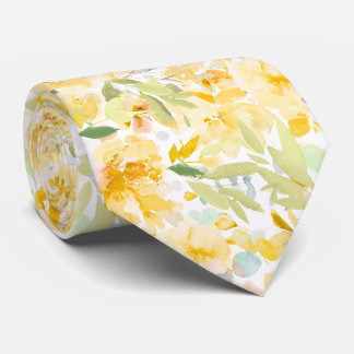 PixDezines H2 Zomerbloemen Helder Kleuren Stropdas