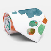 PixDezines H2 Zomerbloemen Heldere tinten Stropdas (Opgerold)