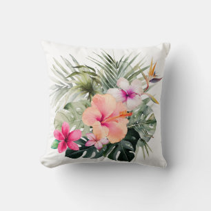 PixDezines H2Tropische Bloemen Hibiscus Kussen
