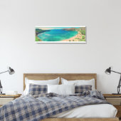 PixDezines hanauma bay 76x18cm Canvas Afdruk (Insitu (Slaapkamer))