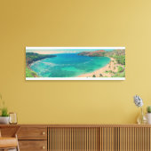 PixDezines hanauma bay 76x18cm Canvas Afdruk (Insitu (Woonkamer))
