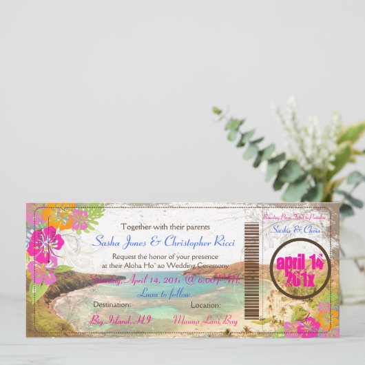 PixDezines hanauma bay/ instapkaart Kaart (Staand voorkant)