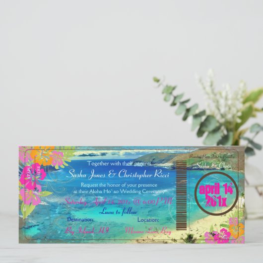 PixDezines hanauma bay/ instapkaart Kaart (Staand voorkant)