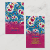 PixDezines handgetekende paisley/diy achtergrond Visitekaartje (Voorkant / Achterkant)