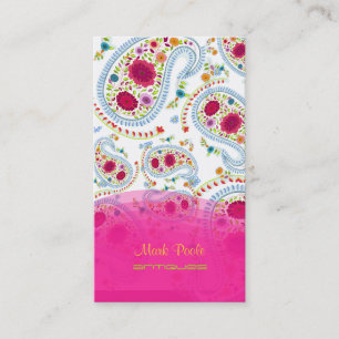 PixDezines handgetekende paisley/diy background Visitekaartje