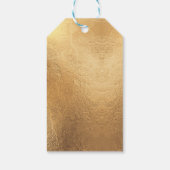 PixDezines Happy Chanoeka/Faux Gold/DIY kleuren Cadeaulabel (Achterkant)