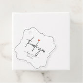 PixDezines hart dank u handtekening script Bedankjes Labels (In situ)