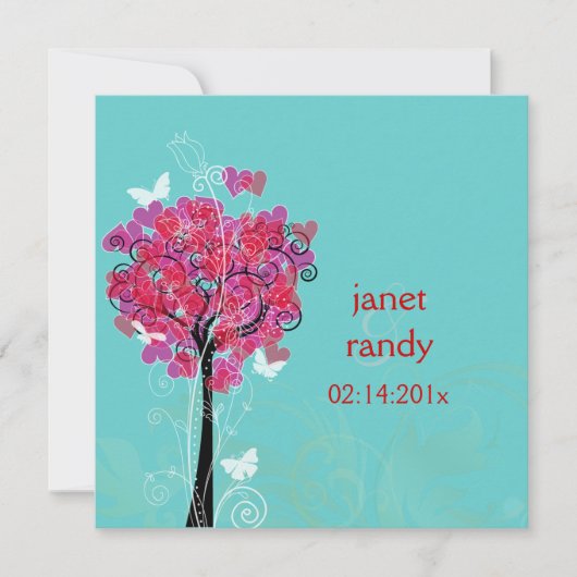 PixDezines  hartenboom/dij achtergrond Kaart (Voorkant)