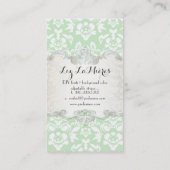 PixDezines haute court damast/DIY achtergrond Visitekaartje (Achterkant)