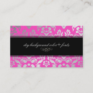 PixDezines Haute Coutour Damask/diy-achtergrond Visitekaartje