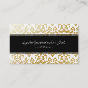 PixDezines Haute Coutour Damask/doe-het-zelf achte Visitekaartje