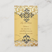 PixDezines  HAUTE COUTOUR DAMASK Visitekaartje (Achterkant)