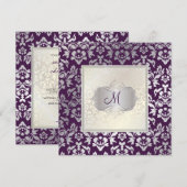 PixDezines Haute Couture Damask Kaart (Voorkant / Achterkant)