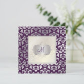 PixDezines Haute Couture Damask Kaart (Staand voorkant)