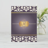 PixDezines Haute Couture Damask, moeder van Pearl Kaart (Staand voorkant)