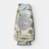 PixDezines Hawaï//Strand Flesjeskoeler (Voorkant)