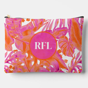 PixDezines Hawaïaans Jongen Roze Oranje Loof Etui