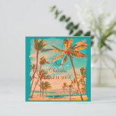 PixDezines HAWAÏAN BEACH/DIY Color Blauwgroen Kaart (Staand voorkant)