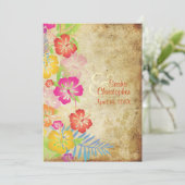 PixDezines HAWAÏAN HIBISCUS/DIY EVENT Kaart (Staand voorkant)