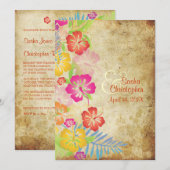 PixDezines HAWAÏAN HIBISCUS/DIY EVENT Kaart (Voorkant / Achterkant)